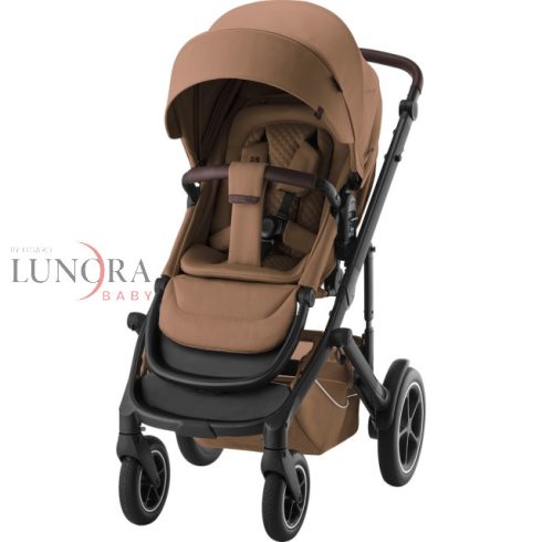 BRITAX RöMER Smile 5Z Comfort Lux babakocsi bundle szett (Smile 5Z babakocsi + mózeskosár + Baby-Safe Pro) Warm Caramel