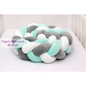 Scamp fonott rácsvédő "menta-fehér-szürke"