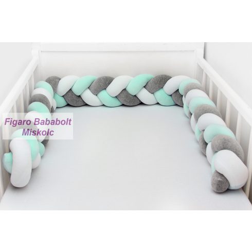 Scamp fonott rácsvédő "menta-fehér-szürke"