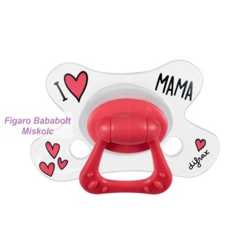 Difrax Natural  játszócumi 6+ hó "I love Mama"