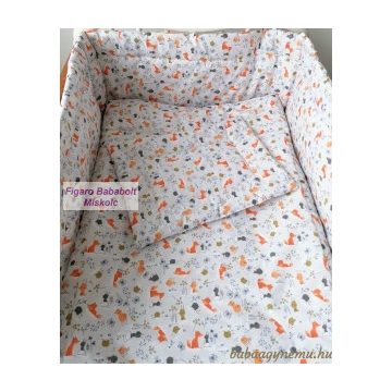 3 részes ágynemű szett "Róka buli unisex"