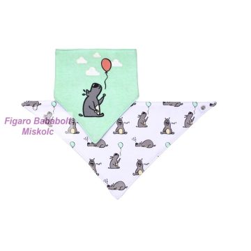 BabyOno előke háromszög 2db-os lufis --879/02