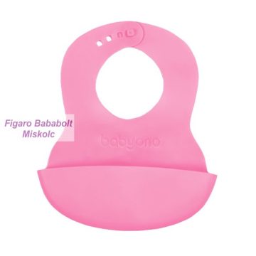BabyOno műanyag előke "pink"