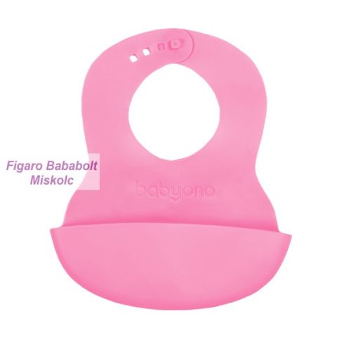 BabyOno műanyag előke "pink"