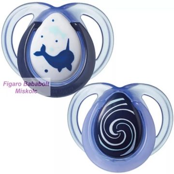   Tommee Tippee Night Time játszócumi 0-6 hó 2db "narvál "