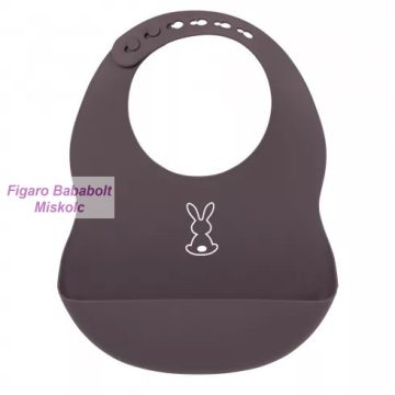 Nattou szilikon előke "padlizsán"