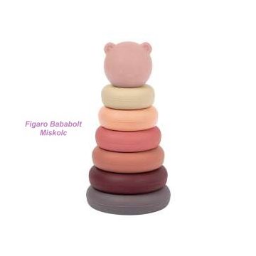 Nattou szilikon gyűrűpiramis "lányos"