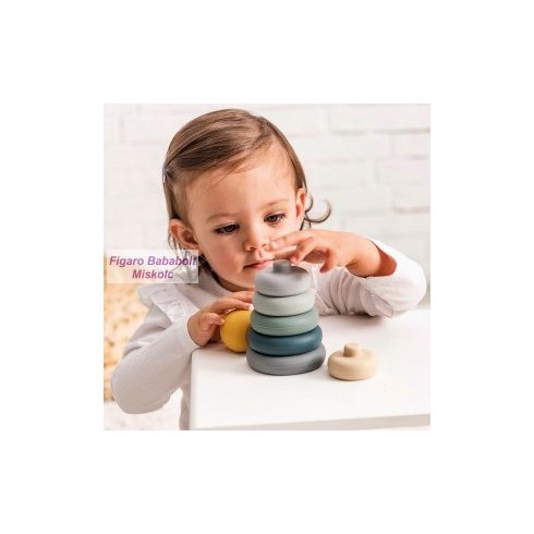 Nattou szilikon gyűrűpiramis "lányos"