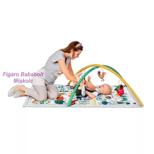 Kinderkraft játszószőnyeg - Little Gardener játékhíddal, sátorral