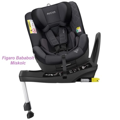 AVOVA Sperber-Fix 61 i-Size biztonsági gyerekülés 61-105cm Grey/Black