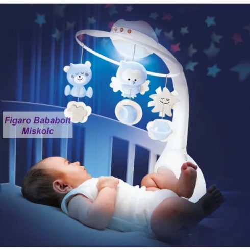 Infantino 3 az 1-ben projektoros zenélő forgó - blue