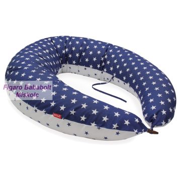   Scamp formázott gombosvégű szoptatós párna pamut huzattal "manhattan blue"