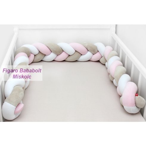 Scamp fonott rácsvédő "bézs-rózsaszín-fehér"