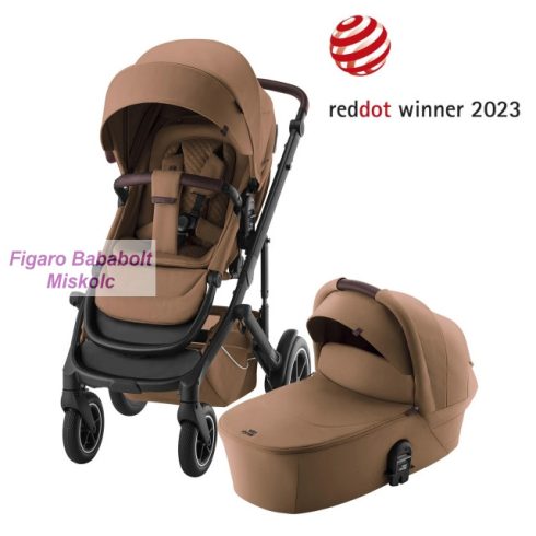BRITAX RöMER Smile 5Z Lux multifunkciós babakocsi szett mózeskosárral "Warm Caramel"