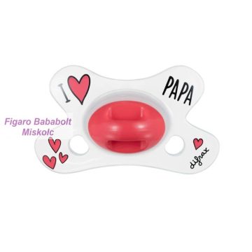 Difrax Natural Játszócumi 0-6 "I love Papa"