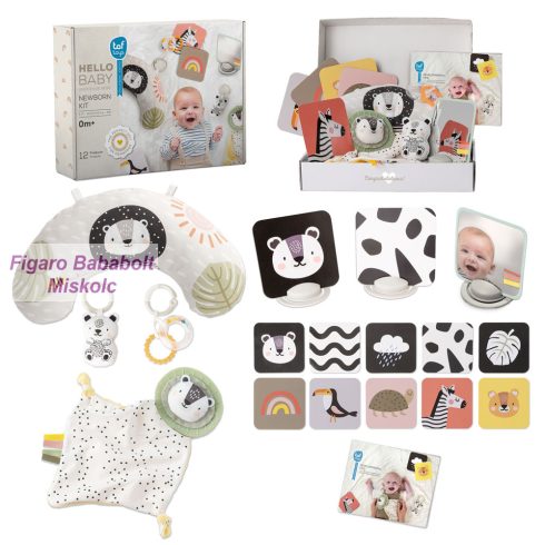 Taf Toys újszölött fejlesztő és játékkészlet Hello Baby Newborn kit