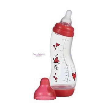 Difrax ant-colic S-cumisüveg "I Love you"  250 ML