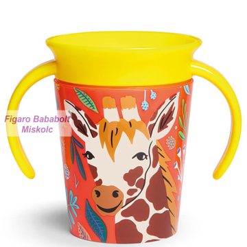   Munchkin Miracle 360 Wild Love Tanulópohár 177 ml (zsiráf) 6 hó+