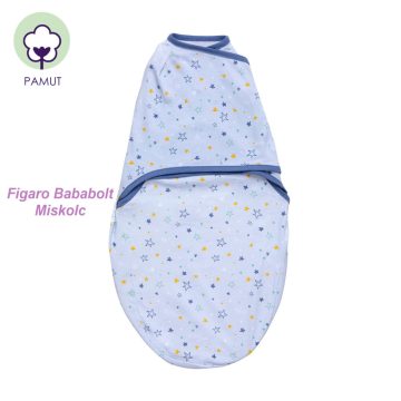 Clevamama pocaklakó pólya 0-3 hó "kék mintás"