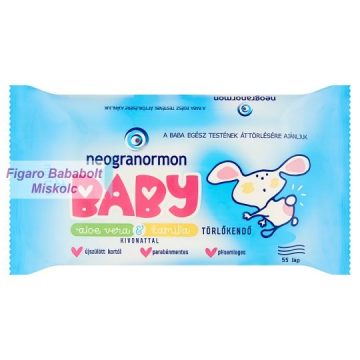   Neogranormon Baby törlőkendő aloe vera & kamilla kivonattal