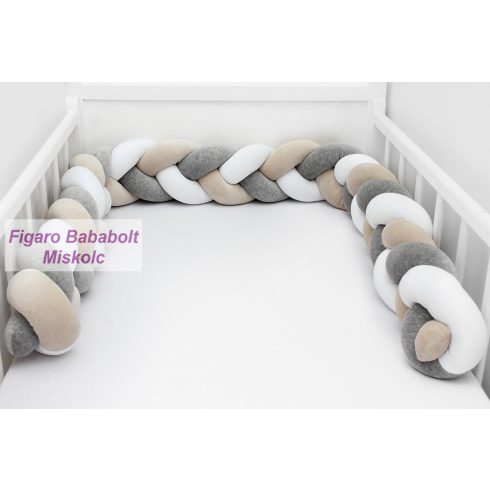 Scamp fonott rácsvédő "szürke-fehér-bézs"