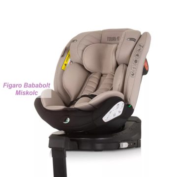  Chipolino Tourino i-Size 360°-ban forgatható 40-150 cm isofixes gyermekülés "macadamia"