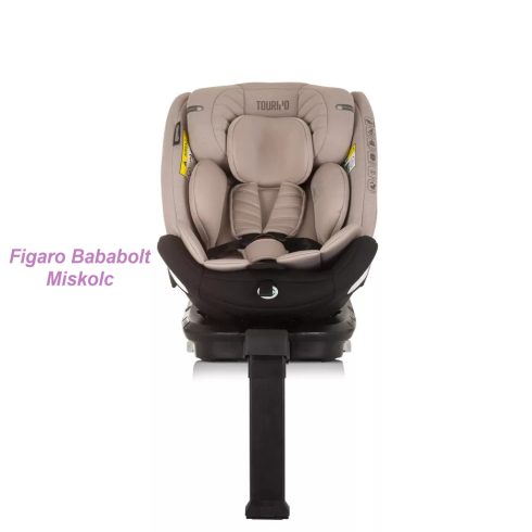 Chipolino Tourino i-Size 360°-ban forgatható 40-150 cm isofixes gyermekülés "macadamia"
