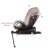   Chipolino Tourino i-Size 360°-ban forgatható 40-150 cm isofixes gyermekülés "macadamia"