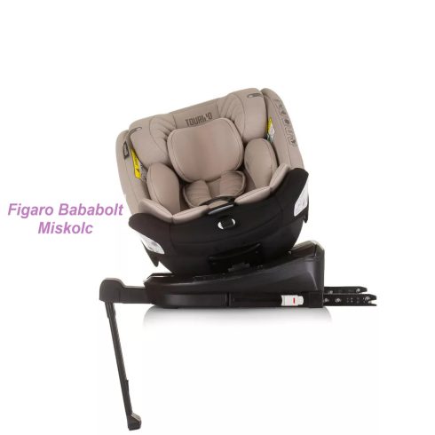 Chipolino Tourino i-Size 360°-ban forgatható 40-150 cm isofixes gyermekülés "macadamia"