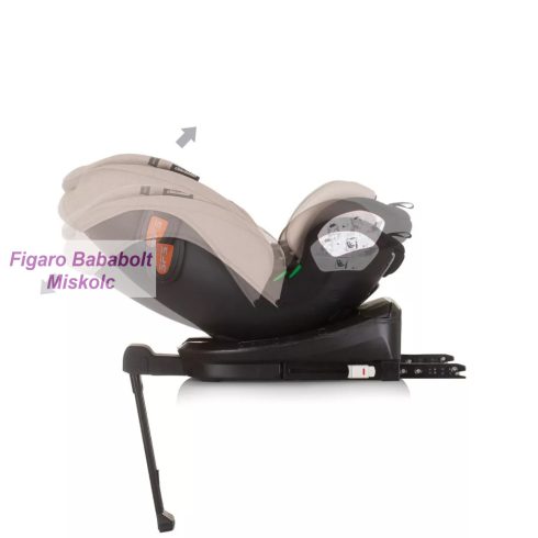 Chipolino Tourino i-Size 360°-ban forgatható 40-150 cm isofixes gyermekülés "macadamia"