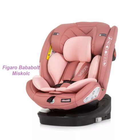 Chipolino Volare i-Size 360°-ban forgatható 40-150 cm isofixes gyermekülés "flamingo"