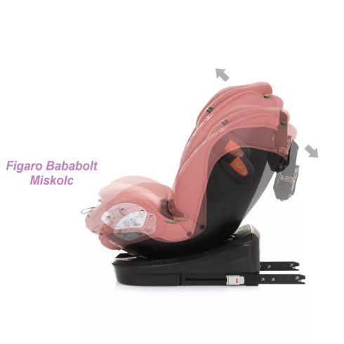 Chipolino Volare i-Size 360°-ban forgatható 40-150 cm isofixes gyermekülés "flamingo"