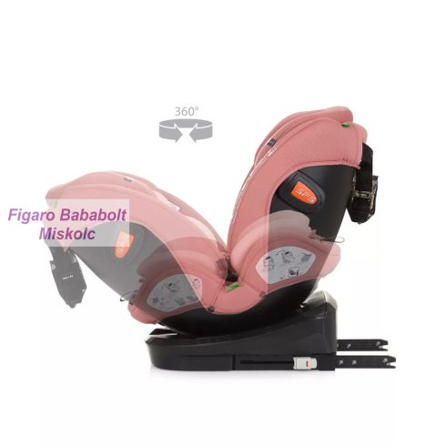 Chipolino Volare i-Size 360°-ban forgatható 40-150 cm isofixes gyermekülés "flamingo"