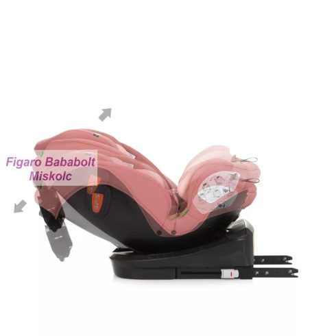 Chipolino Volare i-Size 360°-ban forgatható 40-150 cm isofixes gyermekülés "flamingo"