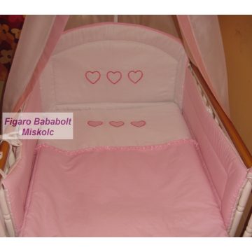 Uni rózsaszín-3 csipkés szív Íves fejvédő