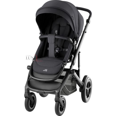 BriTAX RöMER Smile 5Z Style multifunkciós babakocsi szett mózeskosárral "Carbon Black"