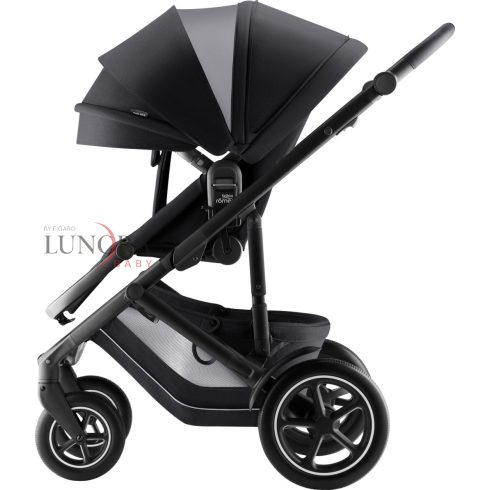 BriTAX RöMER Smile 5Z Style multifunkciós babakocsi szett mózeskosárral "Carbon Black"
