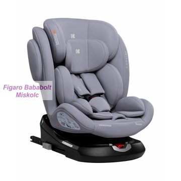   Kikkaboo i-Felix i-Size 360°-ban forgatható 40-150 cm isofixes gyermekülés "világos szürke"