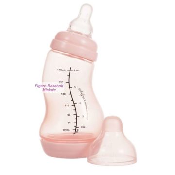 Difrax ant-colic S-cumisüveg "rózsaszín" 170ml