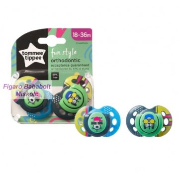   Tommee Tippee Fun Style játszócumi 18-36 hó 2 db " fiús "
