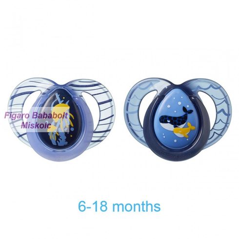 Tommee Tippee Night time játszószócumi 6-18 hó 2db "medúza&bálna"