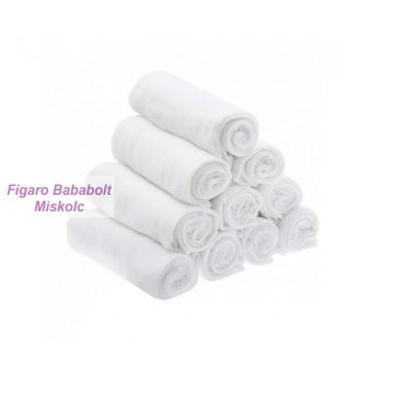 Cseh textil pelenka  10 db-os fehér