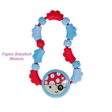 Lorelli csörgő-rágóka "twist kék"