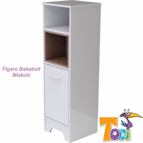 Todi BIANCO keskeny 1 ajtós szekrény