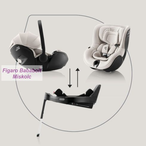 BRITAX RöMER Baby-Safe Pro Lux hordozó 40-85cm Vario Base 5Z rögzítőtalp bundle "Linen Grey"