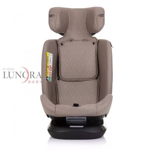 Chipolino Supreme autósülés Isofix 40-150cm - Macadamia