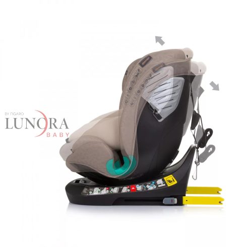 Chipolino Supreme autósülés Isofix 40-150cm - Macadamia