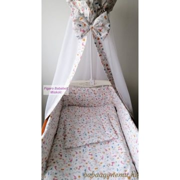 4 részes ágynemű szett "Róka buli csajos"