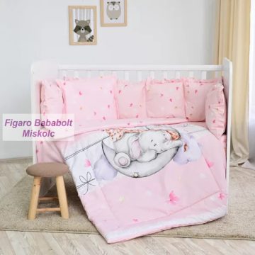   Lorelli 5 részes ágynemű garnitúra "butterflies pink"