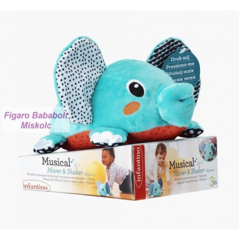 Infantino Mover & Shaker rezgő-zenélő játék - elefánt